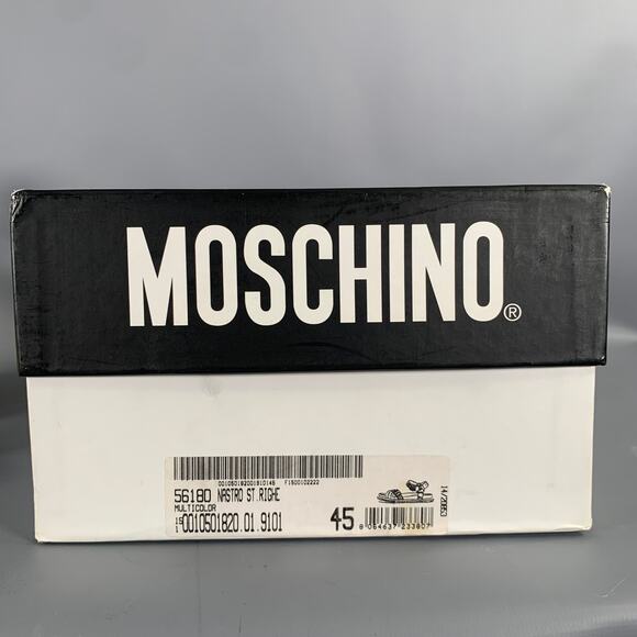 MOSCHINO Size 12 Multi-Color Geometric Sandals main image 4